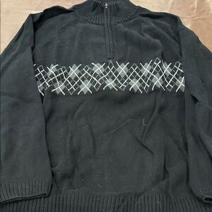 Men's Sonoma Black Argyle Sweater